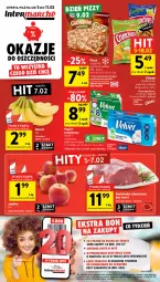 Gazetka promocyjna Intermarche - Gazetka promocyjna - Gazetka - ważna od 11.02 do 11.02.2026 - strona 1 - produkty: Piwa, Papier, Karkówka wieprzowa, Chipsy, Pojemnik, Napoje, Tran, Papier toaletowy, Velvet, Pizza, Crunchips