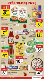Gazetka promocyjna Intermarche - Gazetka promocyjna - Gazetka - ważna od 11.02 do 11.02.2026 - strona 25 - produkty: Mozzarella, Piec, Ketchup, Cheddar, Ser, Salami, Roszponka, Bell, Spód do pizzy, Rukola, Mlekovita, Pieczarka, Mąka, Basia, Heinz, Szpinak, Mleko