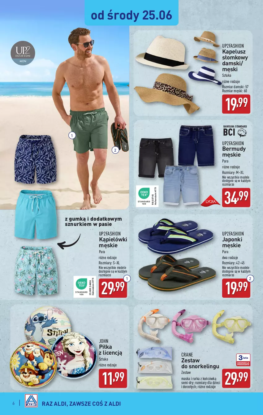 Gazetka promocyjna Aldi - Artykuły przemysłowe i tekstylia - ważna 25.06 do 28.06.2025 - strona 6 - produkty: Bermudy, Dzieci, Fa, Maska