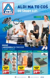 Gazetka promocyjna Aldi - Artykuły przemysłowe i tekstylia - Gazetka - ważna od 06.01 do 06.01.2024 - strona 1 - produkty: Klapki, Hoop, Por, Gra, Biustonosz, Sport, Intel, Fa