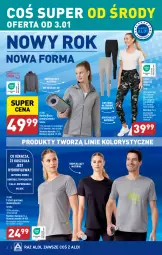 Gazetka promocyjna Aldi - Artykuły przemysłowe i tekstylia - Gazetka - ważna od 06.01 do 06.01.2024 - strona 2 - produkty: Por, Gin, Kurtka, Kosz, T-shirt, Koszulka, Wełna, Sport, Legginsy, Bluza, LG