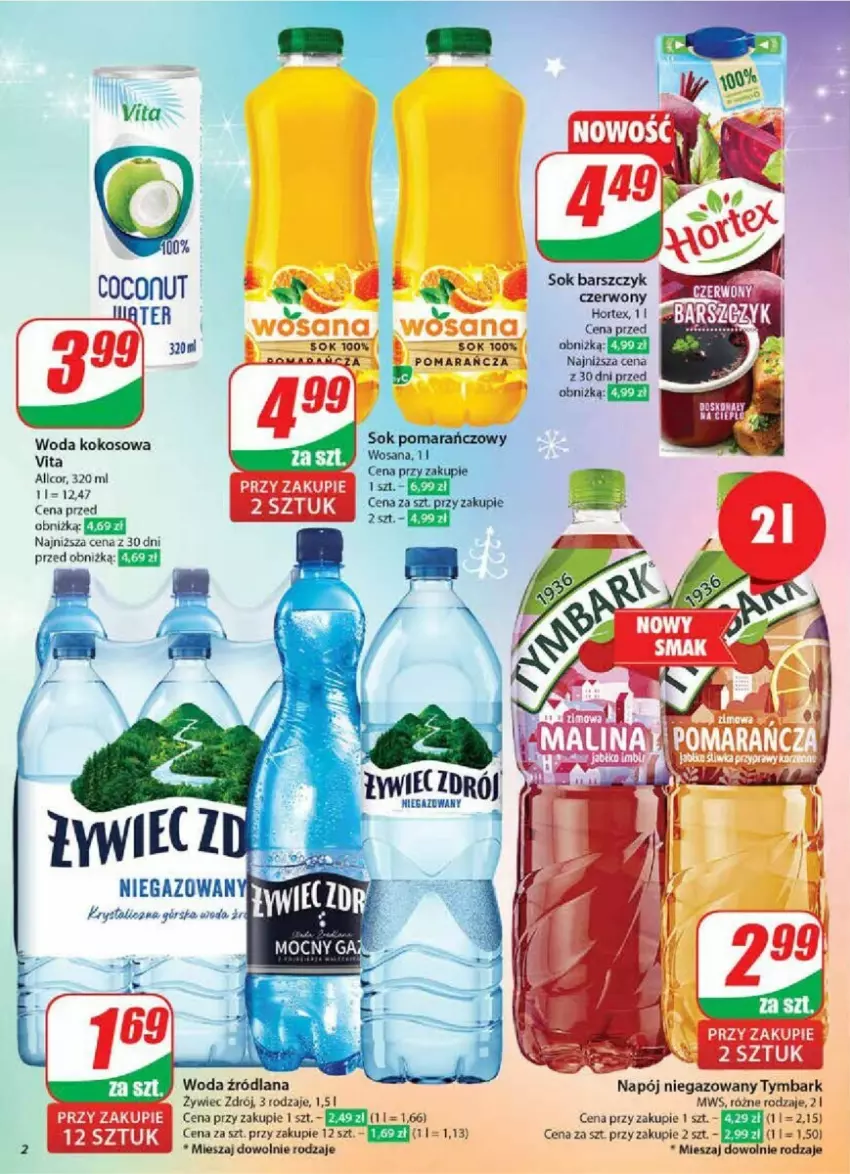 Gazetka promocyjna Dino - ważna 11.12 do 17.12.2024 - strona 12 - produkty: Brie, Hortex, Kokos, LANA, Napój, Napój niegazowany, Sok, Tymbark, Woda