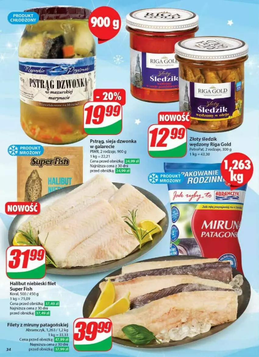 Gazetka promocyjna Dino - ważna 11.12 do 17.12.2024 - strona 28 - produkty: Fa, Gala, Halibut, Pstrąg, Tago