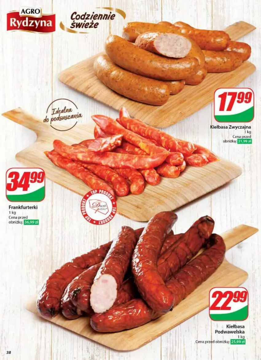 Gazetka promocyjna Dino - ważna 11.12 do 17.12.2024 - strona 32 - produkty: Frankfurterki, Kiełbasa, Wawel