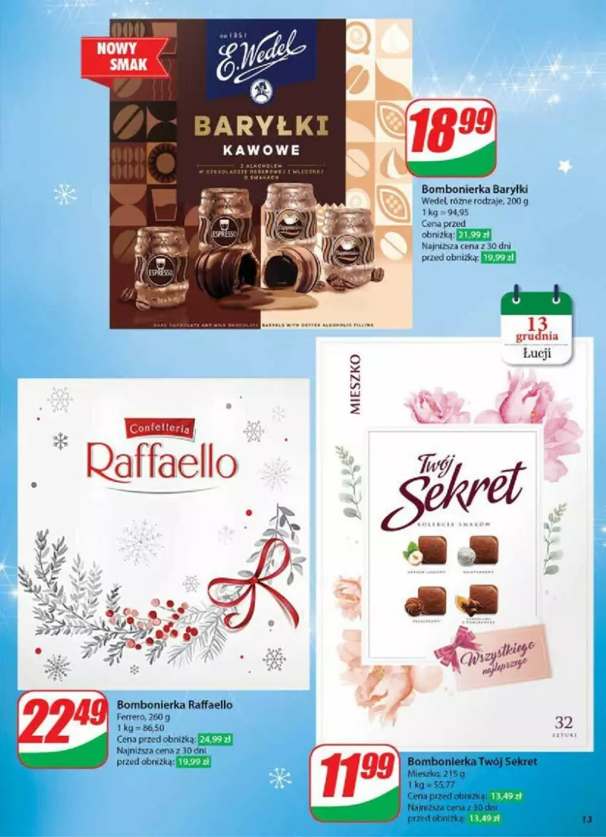 Gazetka promocyjna Dino - ważna 11.12 do 17.12.2024 - strona 5 - produkty: Baryłki, Fa, Ferrero, Kret, Raffaello