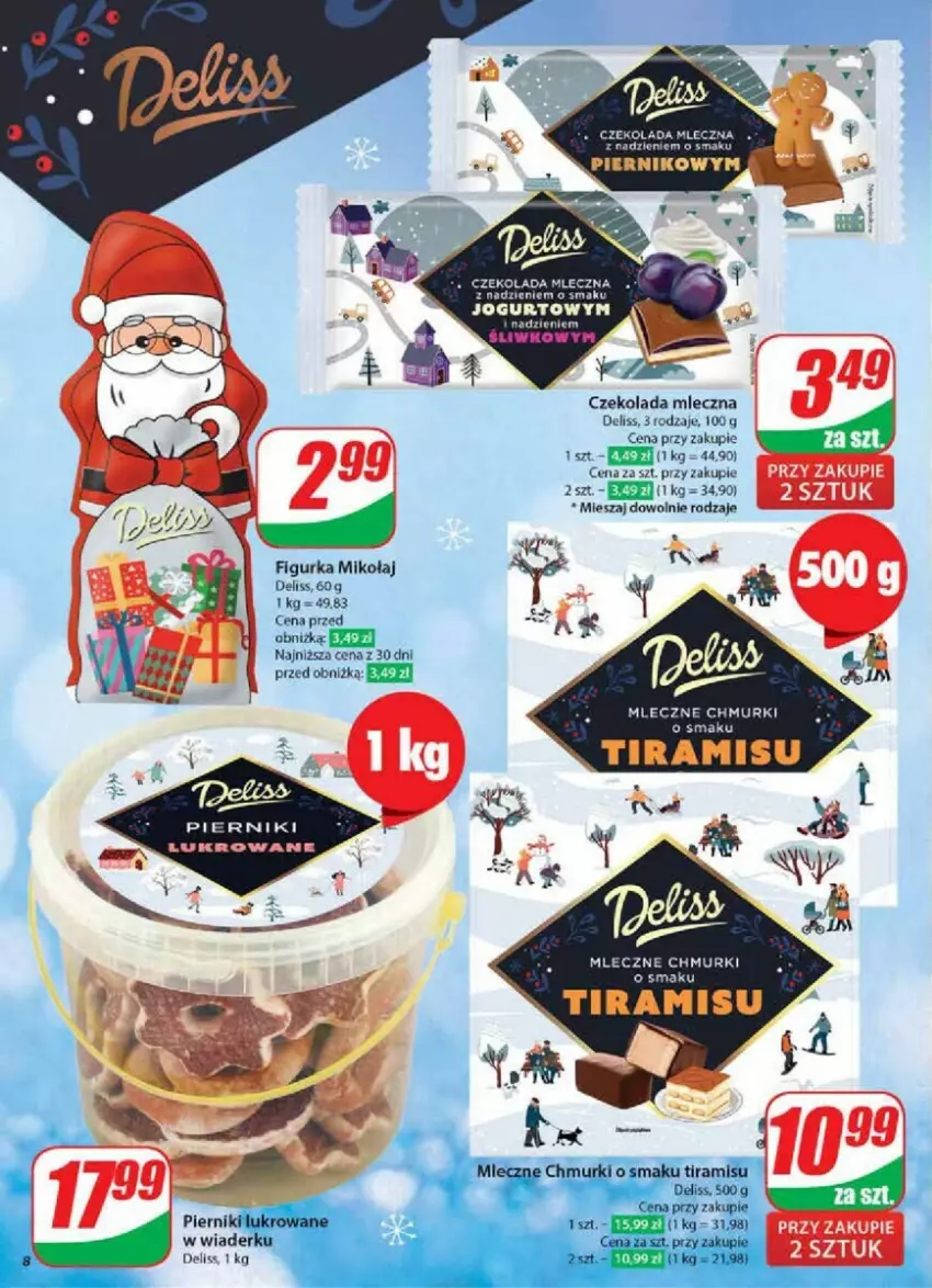 Gazetka promocyjna Dino - ważna 11.12 do 17.12.2024 - strona 75 - produkty: Czekolada, Czekolada mleczna, Deliss, Jogurt