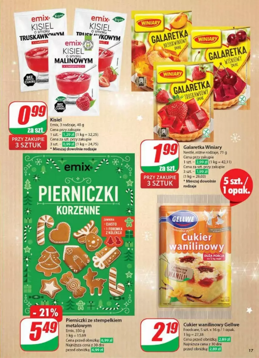 Gazetka promocyjna Dino - ważna 11.12 do 17.12.2024 - strona 9 - produkty: Cukier, Cukier wanilinowy, Gala, Galaretka, Winiary