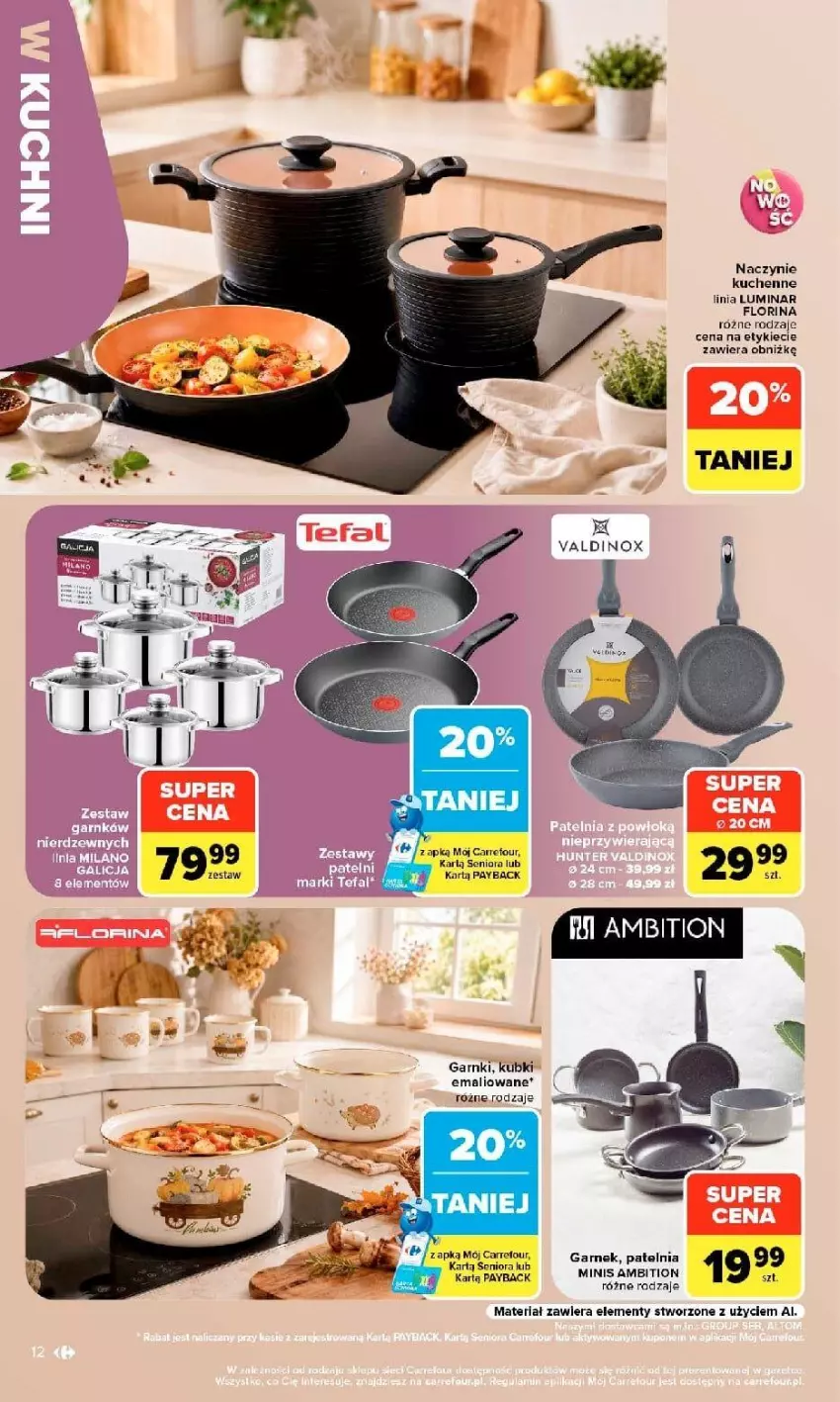 Gazetka promocyjna Carrefour - Gazetka Carrefour w SUMIE stylowy dom - ważna 07.09 do 19.09.2026 - strona 12 - produkty: Ambition, Garnek, Patelnia