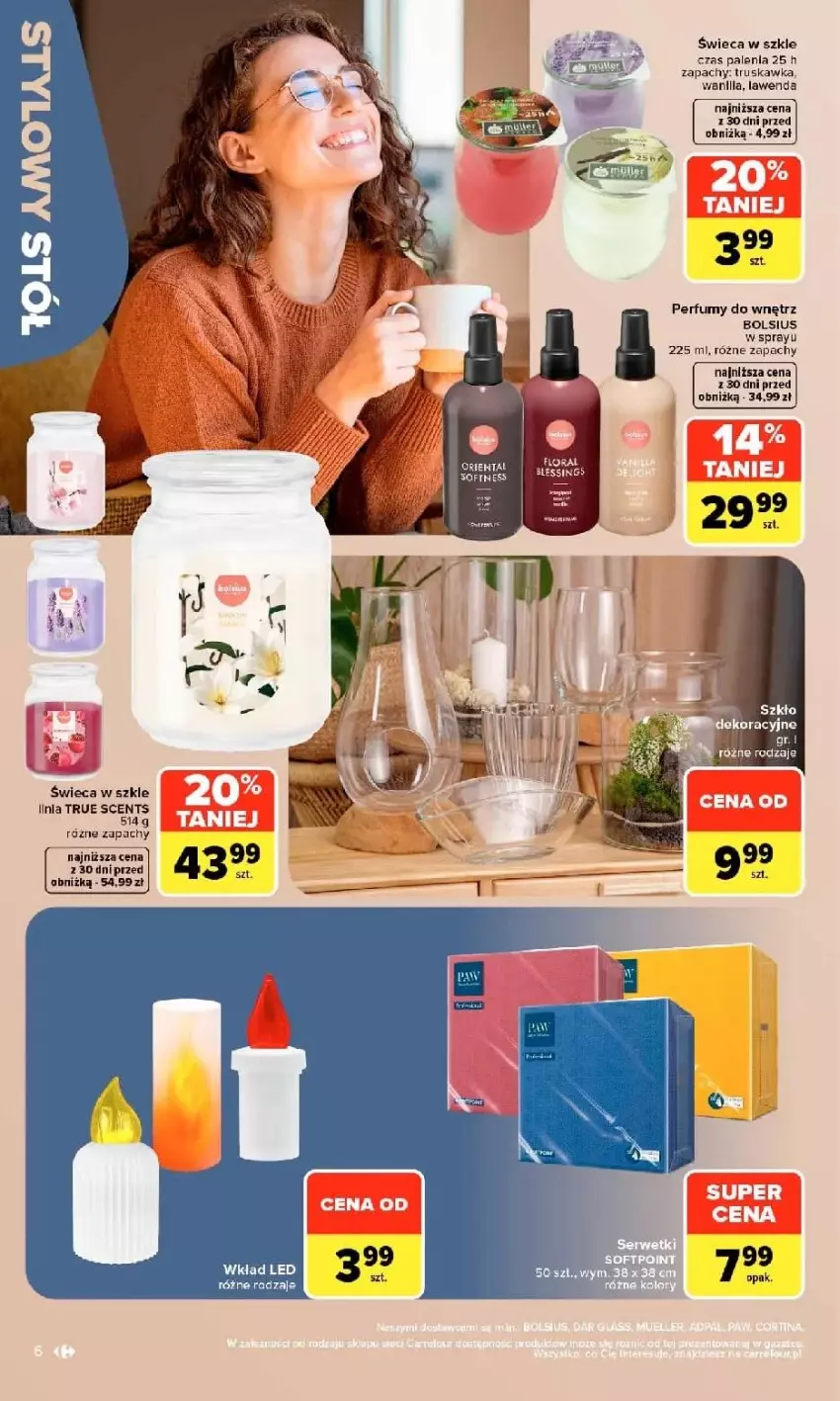 Gazetka promocyjna Carrefour - Gazetka Carrefour w SUMIE stylowy dom - ważna 07.09 do 19.09.2026 - strona 6 - produkty: Bols, Bolsius, Perfum