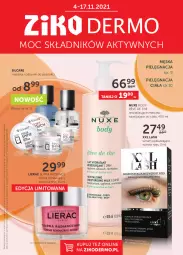 Gazetka promocyjna Ziko - 4-17 LISTOPADA - Gazetka - ważna od 17.11 do 17.11.2021 - strona 1 - produkty: Ser, Rum, Krem na noc, Lierac, Body, Serum, Mleczko, Nuxe