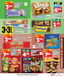 Gazetka promocyjna Topaz - Gazetka - Gazetka - ważna od 18.03 do 18.03.2026 - strona 21 - produkty: Lubella, Top, Sos, Ser, Nesquik, Bell, Chipsy, Chrupki, Salsa, Lion, Sezam, Cini Minis, Bella, Monster Munch, Artur, Krakersy