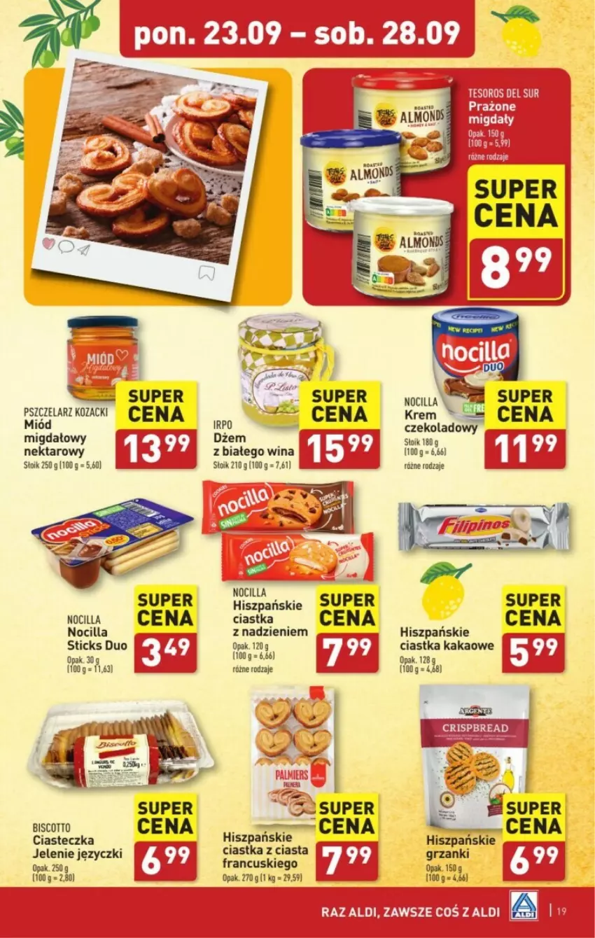 Gazetka promocyjna Aldi - ważna 23.09 do 29.09.2024 - strona 11 - produkty: Ciastka, Dżem, Fa, Kakao, Miód, Nektar