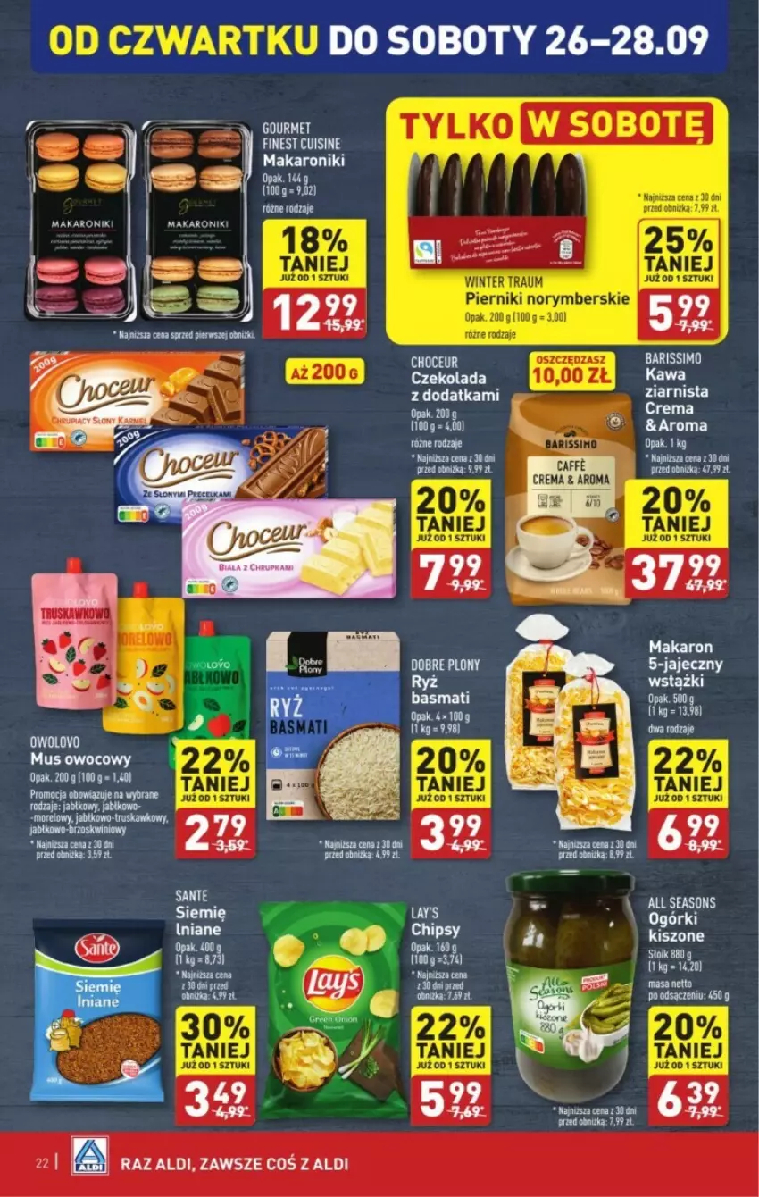 Gazetka promocyjna Aldi - ważna 23.09 do 29.09.2024 - strona 15 - produkty: All Seasons, Czekolada, Kawa, Mus