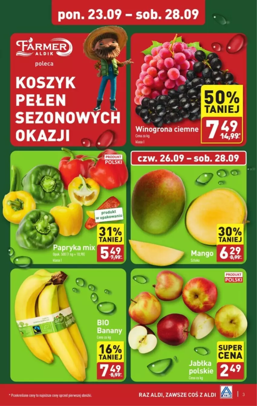 Gazetka promocyjna Aldi - ważna 23.09 do 29.09.2024 - strona 23 - produkty: Kosz, Papryka