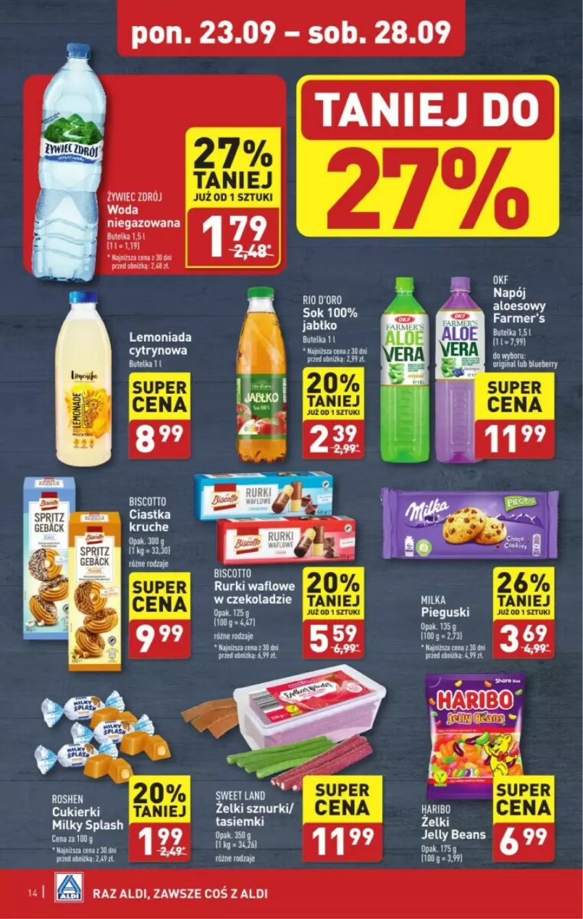 Gazetka promocyjna Aldi - ważna 23.09 do 29.09.2024 - strona 6 - produkty: Lemoniada, Milka, Napój