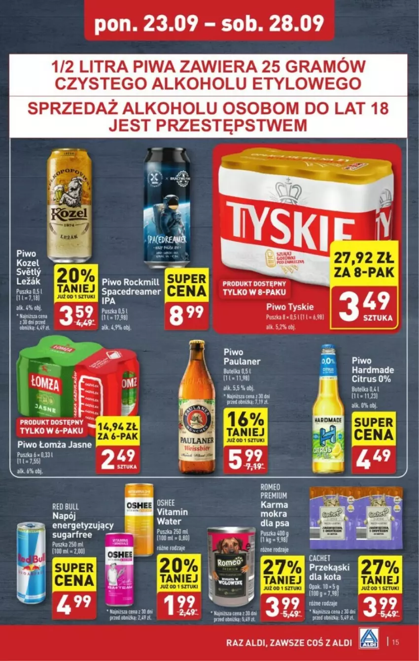 Gazetka promocyjna Aldi - ważna 23.09 do 29.09.2024 - strona 7 - produkty: Gra, Kozel, Kret, LG, Oshee, Piwa, Piwo