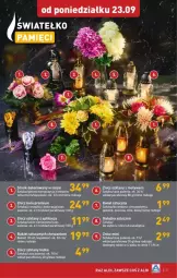 Gazetka promocyjna Aldi - Gazetka - ważna od 29.09 do 29.09.2024 - strona 20 - produkty: Sok, Chryzantema, Bukiet, Znicz