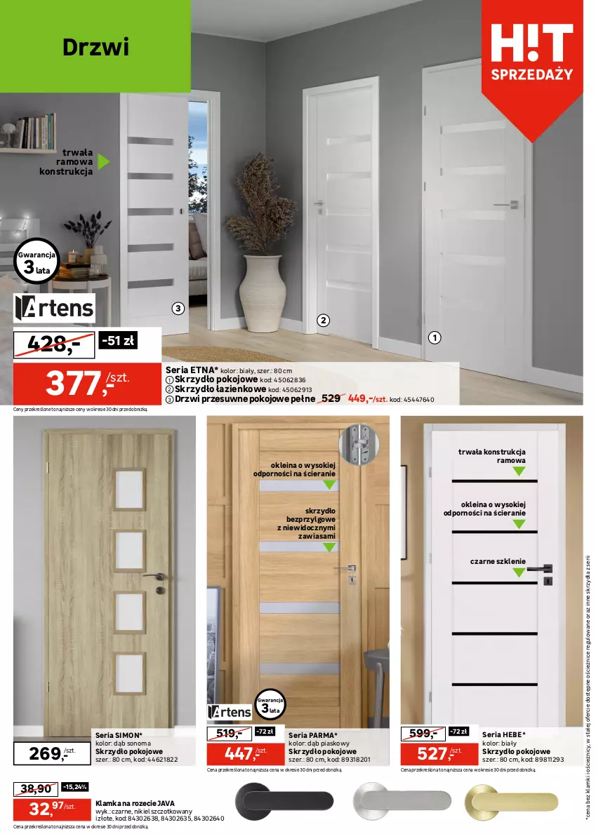 Gazetka promocyjna Leroy Merlin - Gazetka Leroy Merlin - ważna 04.06 do 24.06.2025 - strona 12 - produkty: Drzwi, Klamka, LG, Podkład, Por, Ser, Sok