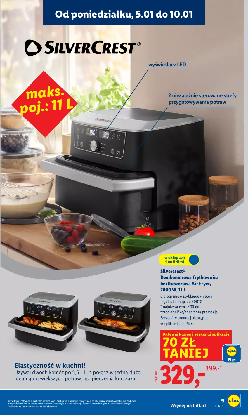 Gazetka promocyjna Lidl - GAZETKA - ważna 05.01 do 10.01.2026 - strona 11 - produkty: Gra, Kurczak, Piec, Silvercrest
