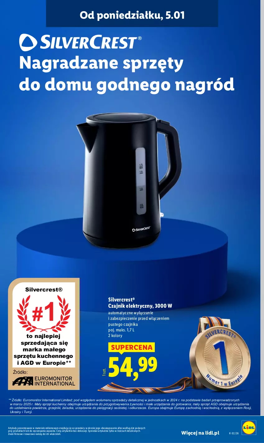 Gazetka promocyjna Lidl - GAZETKA - ważna 05.01 do 10.01.2026 - strona 17 - produkty: Czajnik, Czajnik elektryczny, Gra, Grzejnik, Monitor, Odkurzacz, Odkurzacze, Piec, Silvercrest