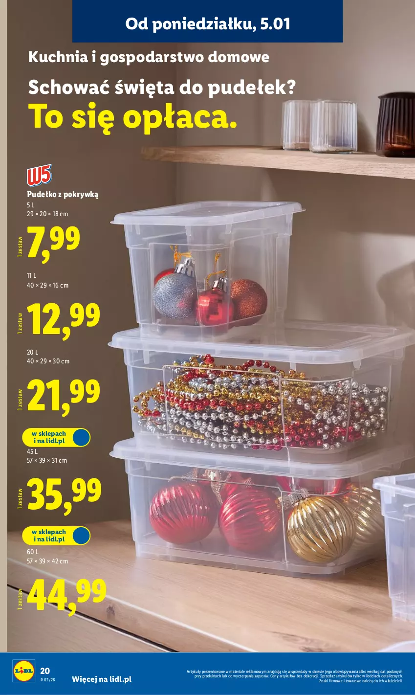 Gazetka promocyjna Lidl - GAZETKA - ważna 05.01 do 10.01.2026 - strona 24 - produkty: Kuchnia, Pudełko