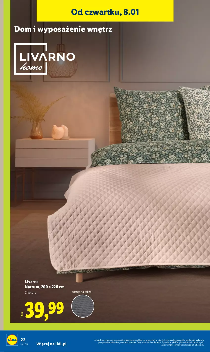 Gazetka promocyjna Lidl - GAZETKA - ważna 05.01 do 10.01.2026 - strona 26 - produkty: Ivar, Narzuta