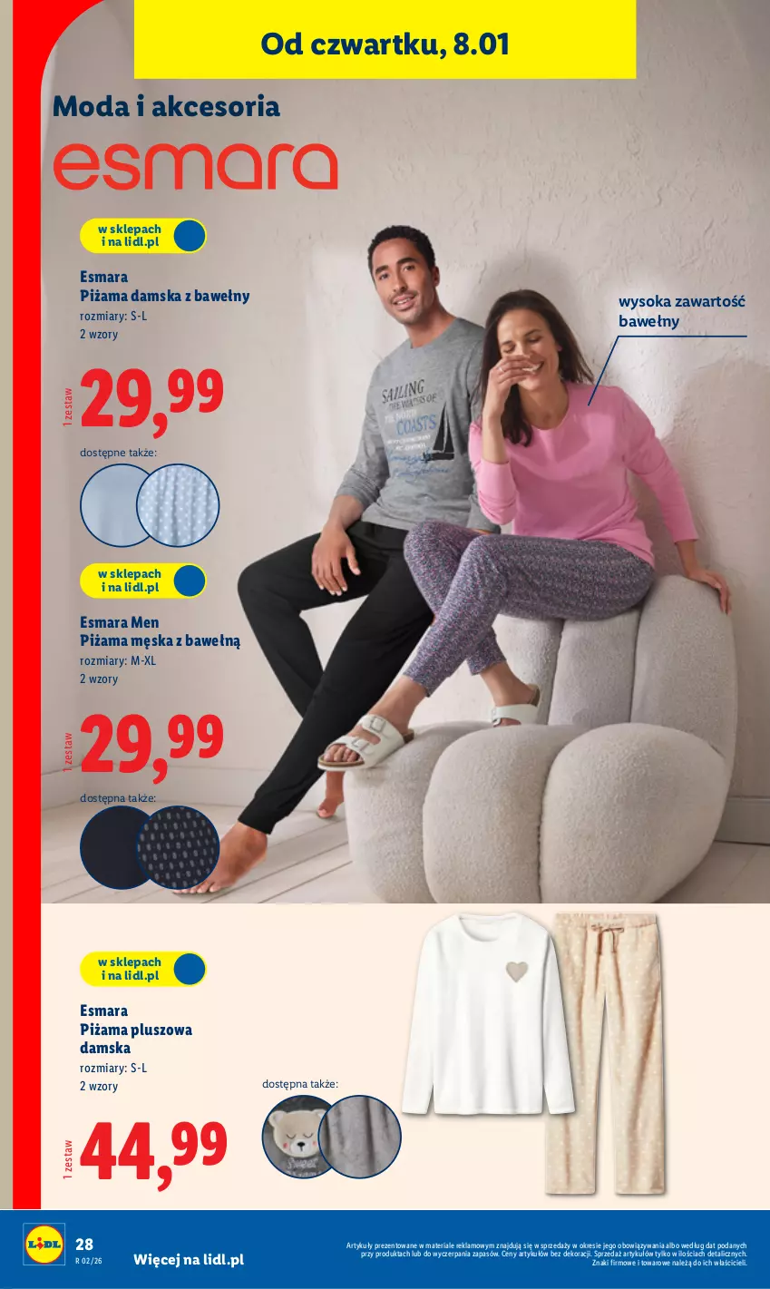 Gazetka promocyjna Lidl - GAZETKA - ważna 05.01 do 10.01.2026 - strona 32 - produkty: Moda, Piżama, Sok