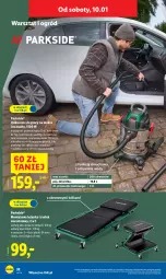 Gazetka promocyjna Lidl - GAZETKA - Gazetka - ważna od 10.01 do 10.01.2026 - strona 36 - produkty: Parkside, Odkurzacz, Leżanka, Przewód, Papier, Rura, Stołek, Ogród, Dźwig