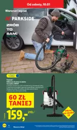 Gazetka promocyjna Lidl - GAZETKA - Gazetka - ważna od 10.01 do 10.01.2026 - strona 4 - produkty: Parkside, Odkurzacz, Przewód, Papier, Rura, Ogród