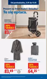 Gazetka promocyjna Lidl - GAZETKA - Gazetka - ważna od 10.01 do 10.01.2026 - strona 7 - produkty: Szlafrok, Wózek, Poduszka, Poduszka elektryczna, Wózek na zakupy