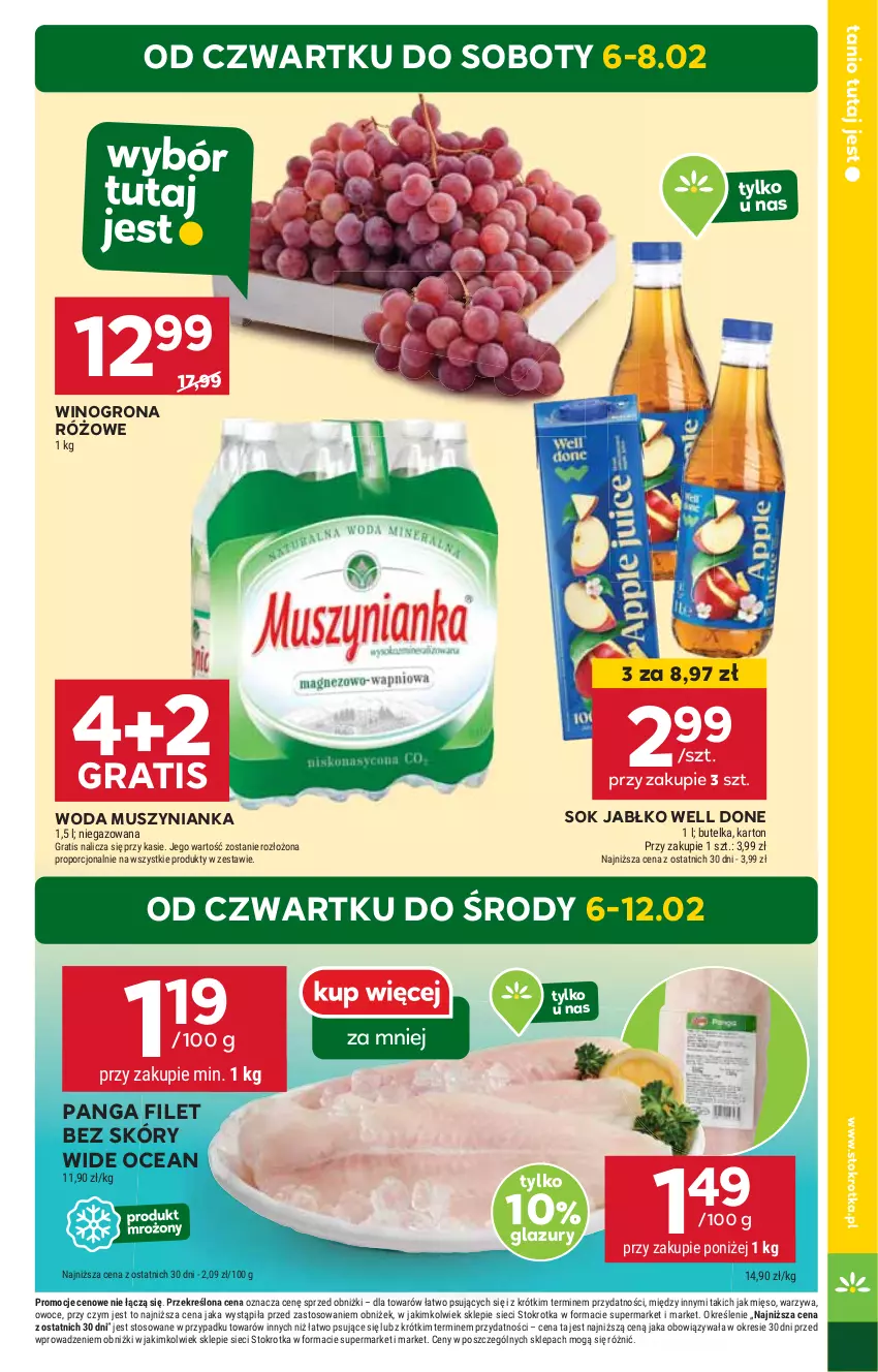 Gazetka promocyjna Stokrotka - Market Opole/Radom - ważna 06.02 do 12.02.2025 - strona 3 - produkty: Gra, HP, Lazur, Mus, Muszynianka, Panga, Sok, Wino, Winogrona, Woda