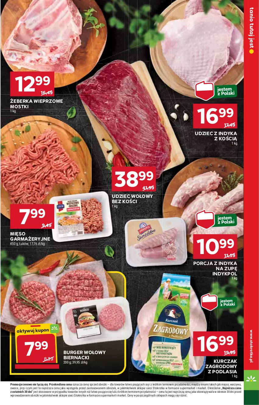 Gazetka promocyjna Stokrotka - Market Opole/Radom - ważna 06.02 do 12.02.2025 - strona 7 - produkty: Burger, HP, Kurczak, Mięso, Mięso garmażeryjne, Por, Udziec wołowy, Udziec z indyka