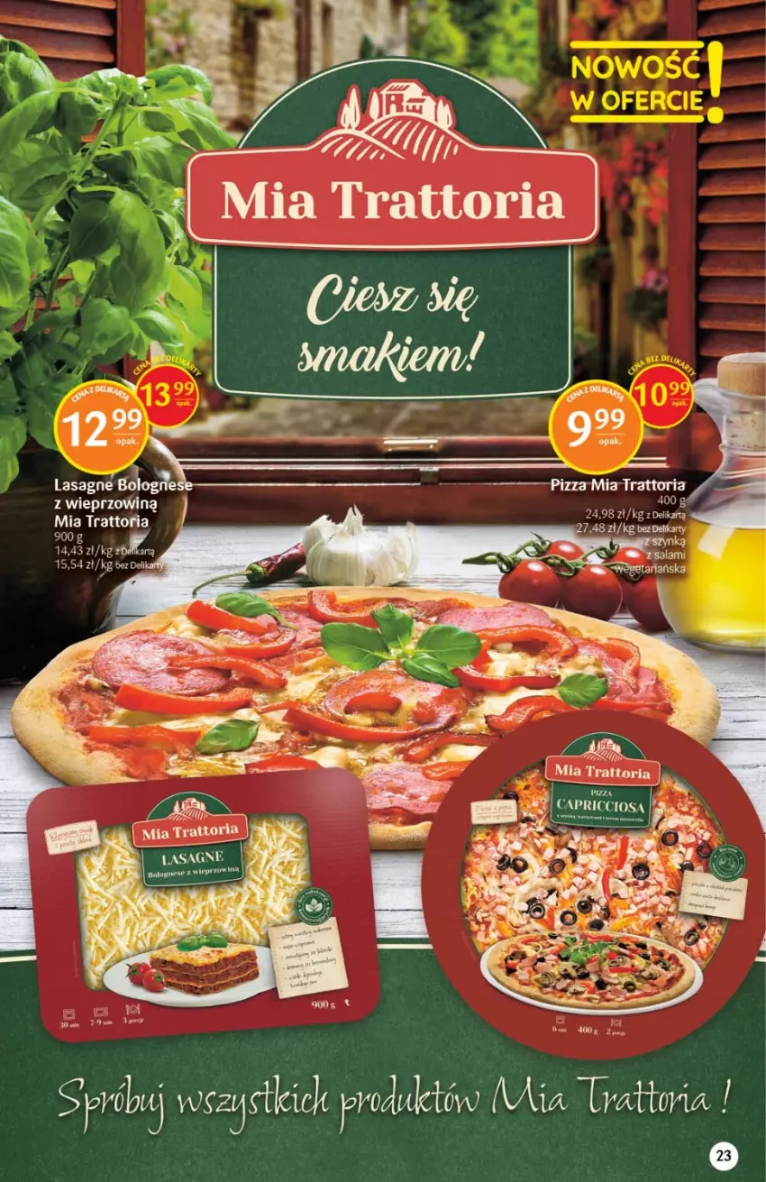 Gazetka promocyjna Delikatesy Centrum - Gazetka DC23 - ważna 15.06 do 22.06.2022 - strona 23 - produkty: Lasagne, Pizza
