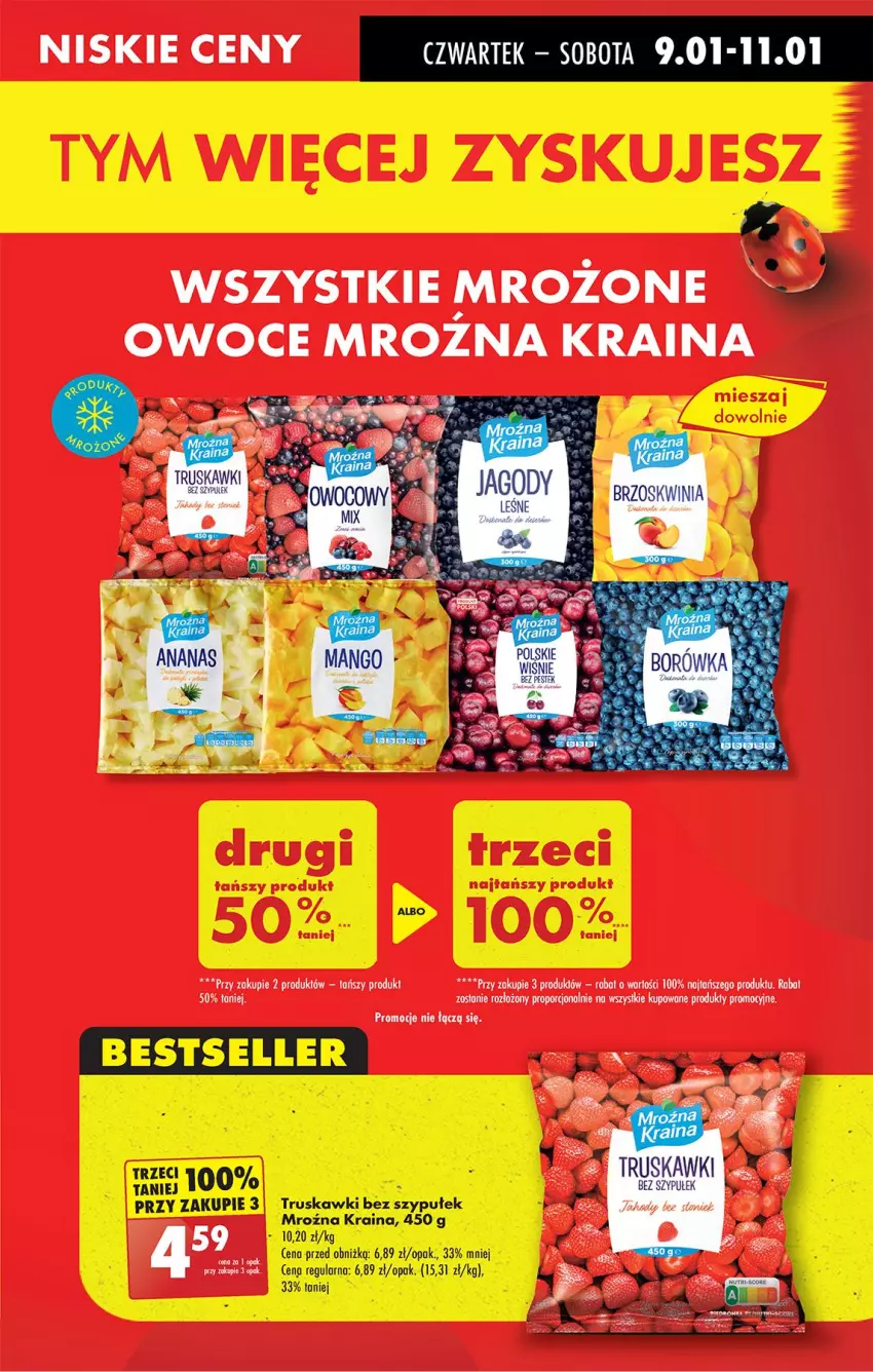 Gazetka promocyjna Biedronka - Od Czwartku - ważna 09.01 do 15.01.2025 - strona 11 - produkty: Owoce, Por, Truskawki