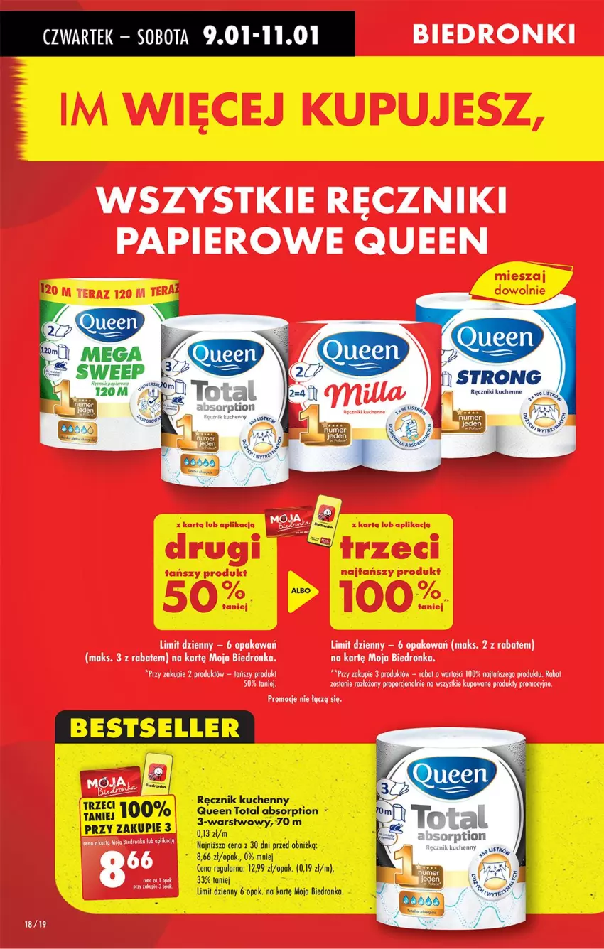 Gazetka promocyjna Biedronka - Od Czwartku - ważna 09.01 do 15.01.2025 - strona 18 - produkty: Koc, Papier, Por, Ręcznik, Ręcznik kuchenny, Ręczniki papierowe