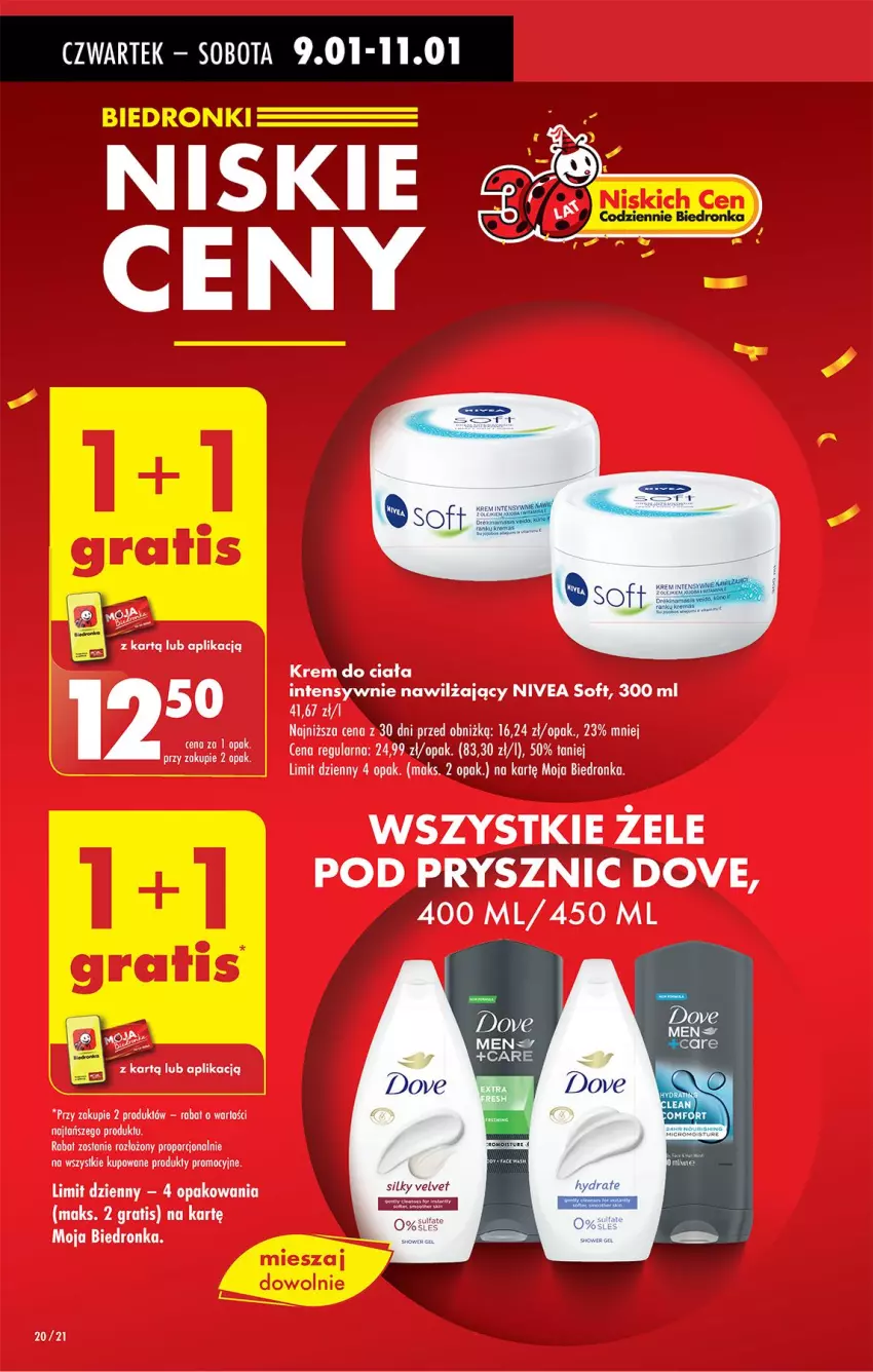 Gazetka promocyjna Biedronka - Od Czwartku - ważna 09.01 do 15.01.2025 - strona 20 - produkty: Dove, Gra, Nivea, Por