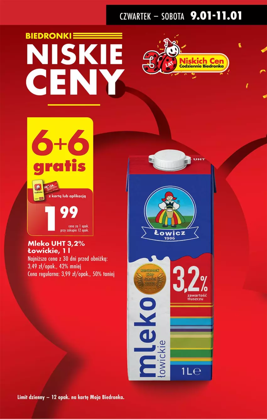 Gazetka promocyjna Biedronka - Od Czwartku - ważna 09.01 do 15.01.2025 - strona 3 - produkty: Mleko