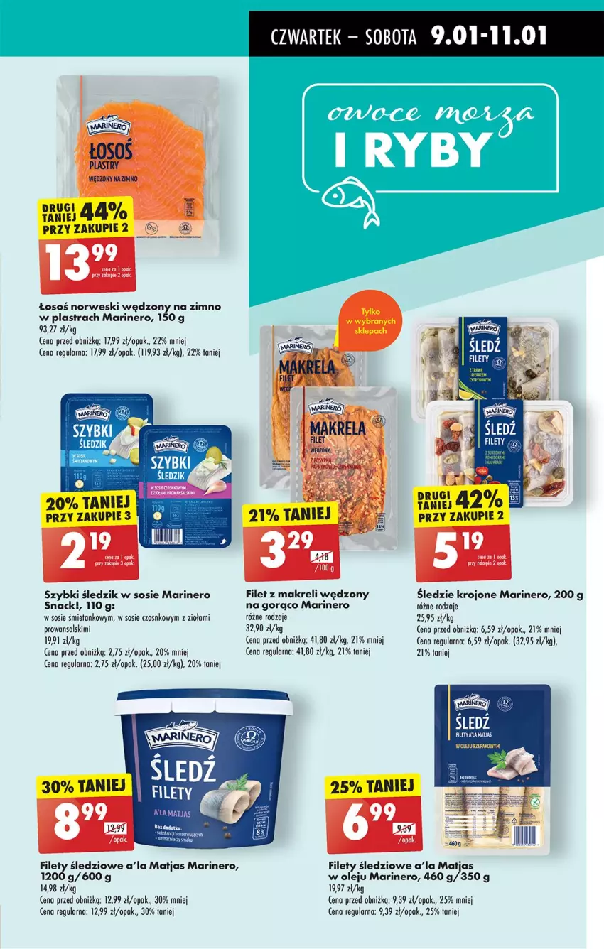 Gazetka promocyjna Biedronka - Od Czwartku - ważna 09.01 do 15.01.2025 - strona 33 - produkty: Filet z makreli, Matjas, Olej, Por, Sos