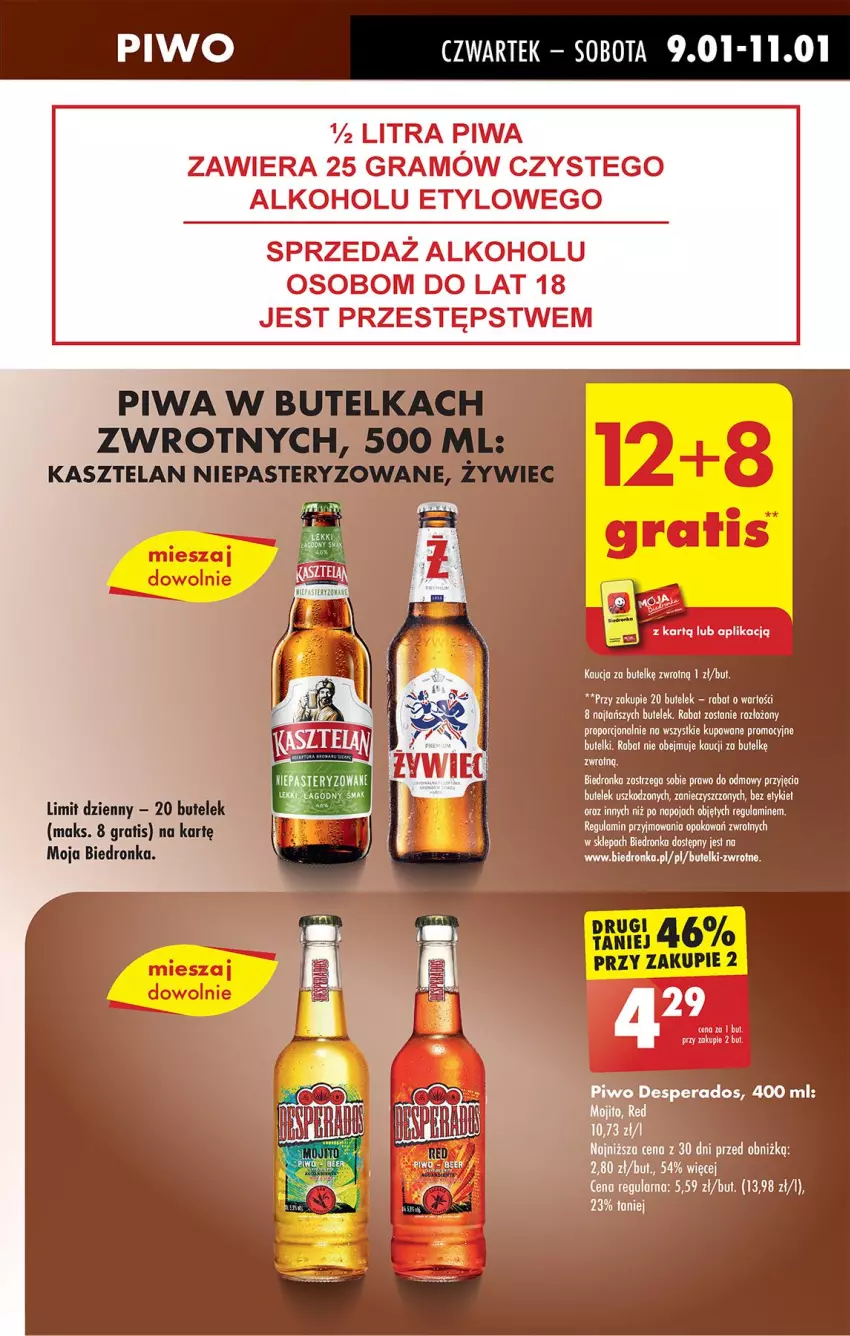 Gazetka promocyjna Biedronka - Od Czwartku - ważna 09.01 do 15.01.2025 - strona 57 - produkty: Desperados, Gra, Piwa, Piwo, Por