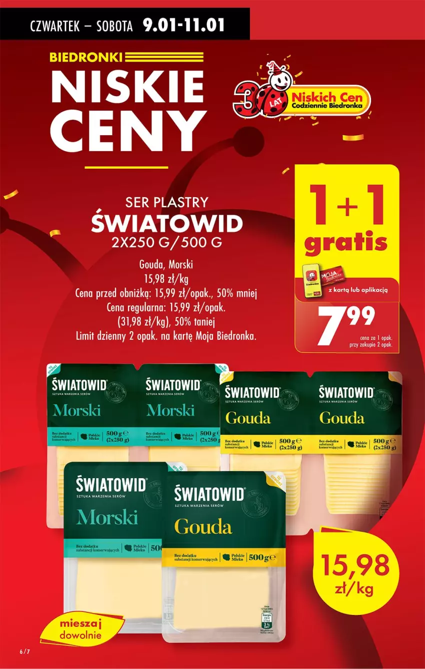 Gazetka promocyjna Biedronka - Od Czwartku - ważna 09.01 do 15.01.2025 - strona 6 - produkty: Gouda, Ser