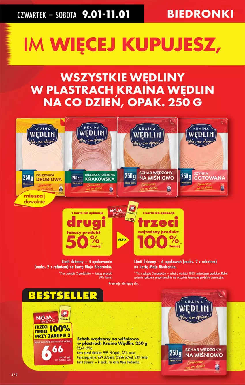 Gazetka promocyjna Biedronka - Od Czwartku - ważna 09.01 do 15.01.2025 - strona 8 - produkty: Polędwica, Por