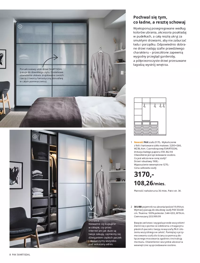 Gazetka promocyjna Ikea - Szafy - ważna 01.01 do 31.07.2021 - strona 8 - produkty: Drzwi, Fa, Papier, Pax, Szafa