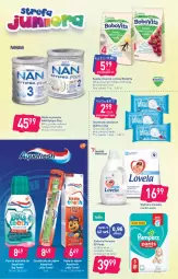 Gazetka promocyjna Stokrotka - Supermarket - Gazetka - ważna od 21.07 do 21.07.2021 - strona 12 - produkty: Ryż, Mleko w proszku, Pampers, Lovela, Pieluchy, Aquafresh, Szczoteczka do zębów, BoboVita, Pasta do zębów, NAN Optipro, Optima, Płyn do płukania, Chusteczki, Szczoteczka, Mleko