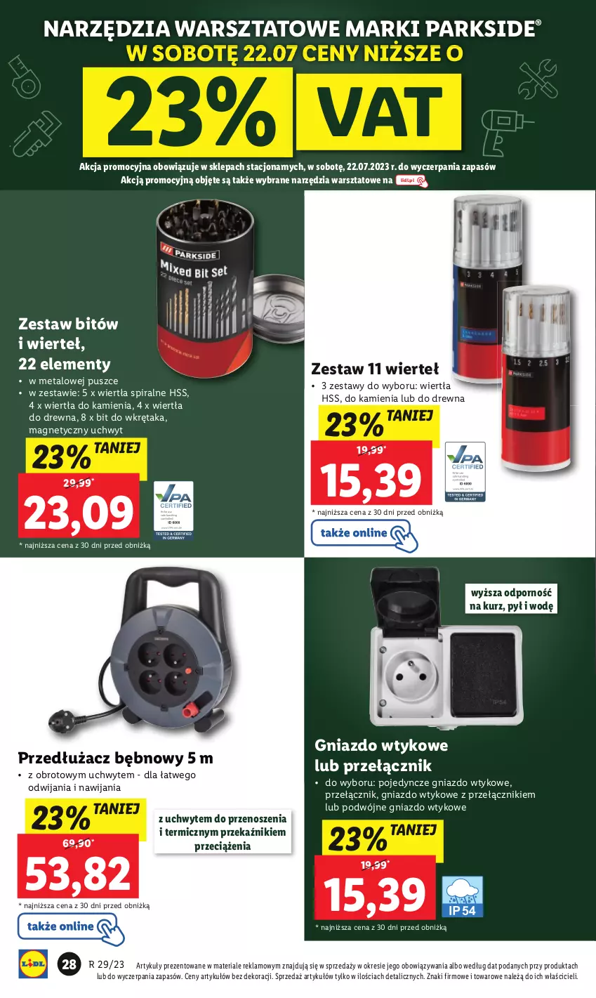 Gazetka promocyjna Lidl - GAZETKA - ważna 17.07 do 22.07.2023 - strona 38 - produkty: Parkside, Por, Wkręt