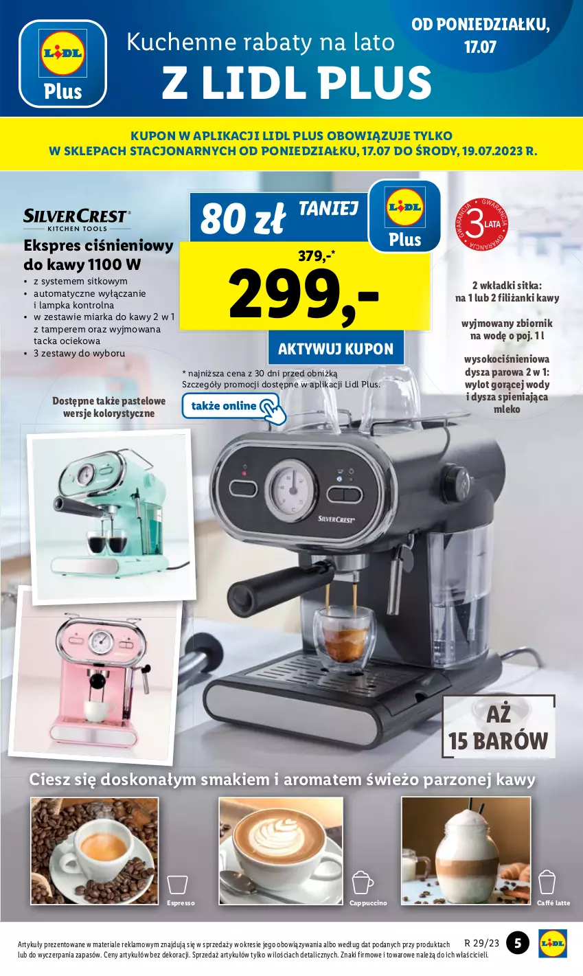 Gazetka promocyjna Lidl - GAZETKA - ważna 17.07 do 22.07.2023 - strona 7 - produkty: Cappuccino, Miarka, Sitko