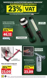 Gazetka promocyjna Lidl - GAZETKA - Gazetka - ważna od 22.07 do 22.07.2023 - strona 44 - produkty: Parkside, Przewód, Tarka, Latarka, Lampa, Akumulator