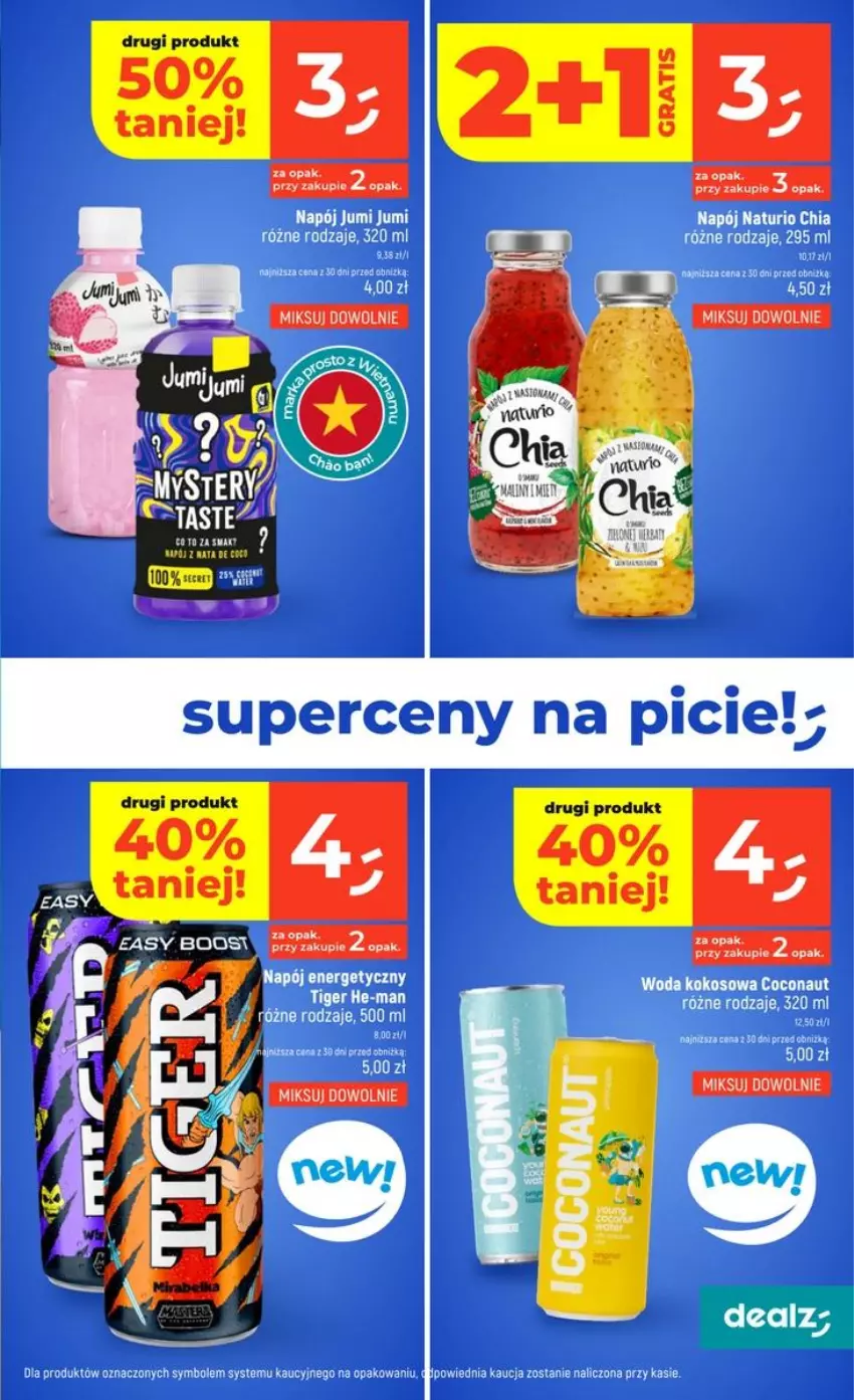 Gazetka promocyjna Dealz - NOWA GAZETKA - ważna 17.09 do 23.09.2026 - strona 31 - produkty: Chia, Kokos, Napój, Napój energetyczny, Woda