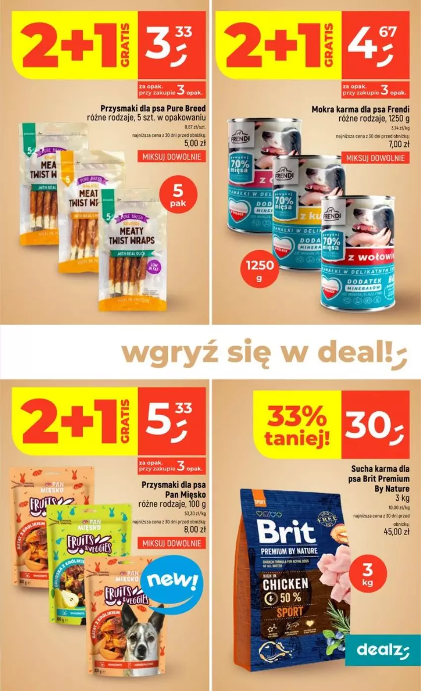 Gazetka promocyjna Dealz - NOWA GAZETKA - ważna 17.09 do 23.09.2026 - strona 41 - produkty: Brit, Mokra karma, Przysmaki, Pur, Sucha karma