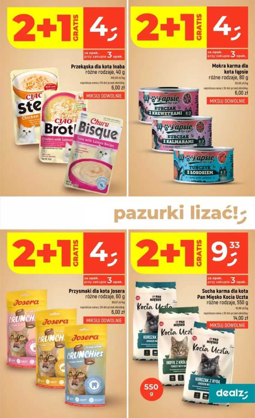 Gazetka promocyjna Dealz - NOWA GAZETKA - ważna 17.09 do 23.09.2026 - strona 43 - produkty: Fa, Gra, Josera, Koc, Mokra karma, Przysmaki, Ser, Sos, Sucha karma