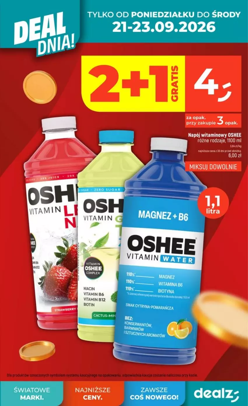 Gazetka promocyjna Dealz - NOWA GAZETKA - ważna 17.09 do 23.09.2026 - strona 9 - produkty: LG, Magnez, Napój, Oshee